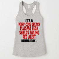 It's A Warp Core Plasma Leak Shield Funny Meme Womens Tank Top