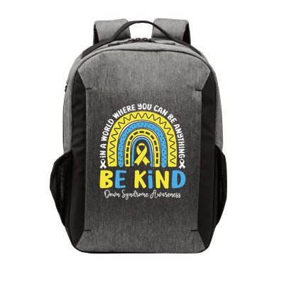 in a world where you can be anything be kind World Down Vector Backpack