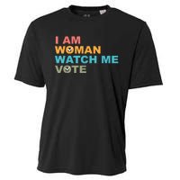 I Am Woman Watch Me Vote Cooling Performance Crew T-Shirt