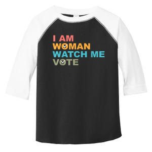 I Am Woman Watch Me Vote Toddler Fine Jersey T-Shirt