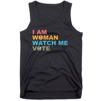 I Am Woman Watch Me Vote Tank Top