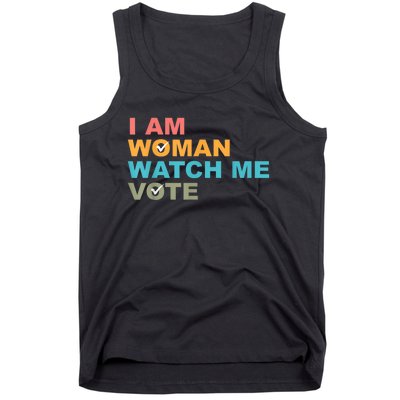 I Am Woman Watch Me Vote Tank Top