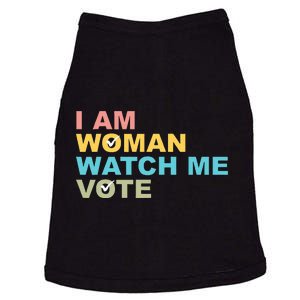 I Am Woman Watch Me Vote Doggie Tank