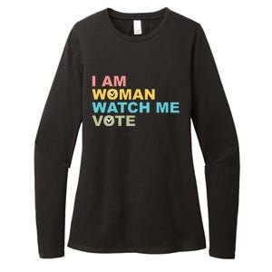 I Am Woman Watch Me Vote Womens CVC Long Sleeve Shirt