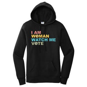 I Am Woman Watch Me Vote Women's Pullover Hoodie