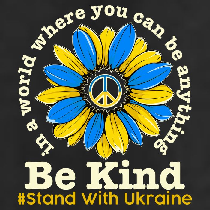 In A World Where You Can Be Anything Be Kind # Stand With Ukraine Cool Comfort Performance Bucket Hat