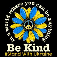 In A World Where You Can Be Anything Be Kind # Stand With Ukraine Impact Tech Backpack