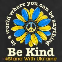 In A World Where You Can Be Anything Be Kind # Stand With Ukraine 25L Jumbo Tote