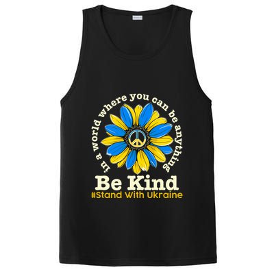 In A World Where You Can Be Anything Be Kind # Stand With Ukraine PosiCharge Competitor Tank