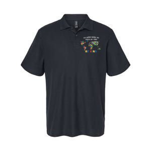 In A World Where You An Be Anything Be Kind Autism Awareness Puzzle Softstyle Adult Sport Polo