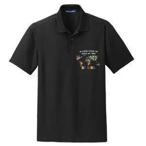 In A World Where You An Be Anything Be Kind Autism Awareness Puzzle Dry Zone Grid Polo