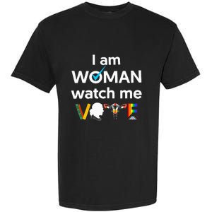 I Am Woman Watch Me Vote Garment-Dyed Heavyweight T-Shirt