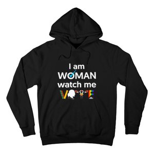 I Am Woman Watch Me Vote Hoodie