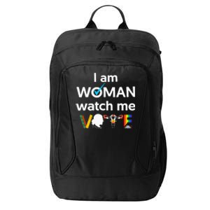 I Am Woman Watch Me Vote City Backpack