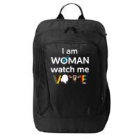 I Am Woman Watch Me Vote City Backpack