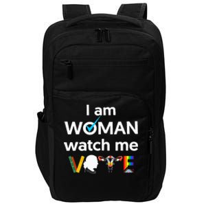 I Am Woman Watch Me Vote Impact Tech Backpack