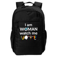 I Am Woman Watch Me Vote Daily Commute Backpack