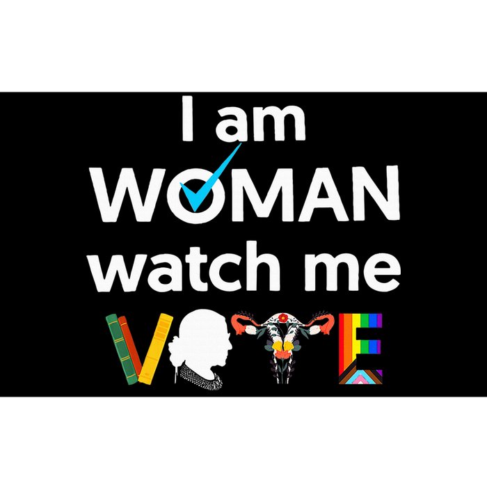 I Am Woman Watch Me Vote Bumper Sticker