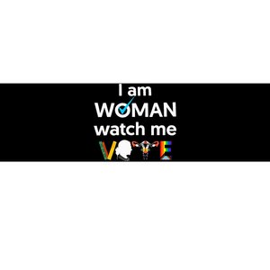 I Am Woman Watch Me Vote Bumper Sticker