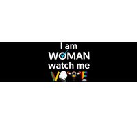 I Am Woman Watch Me Vote Bumper Sticker