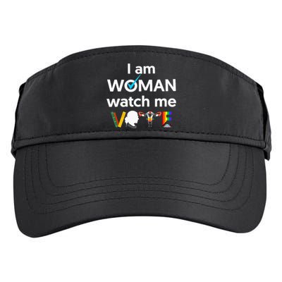 I Am Woman Watch Me Vote Adult Drive Performance Visor