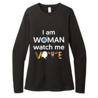 I Am Woman Watch Me Vote Womens CVC Long Sleeve Shirt