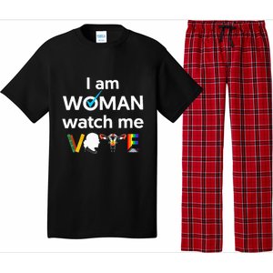 I Am Woman Watch Me Vote Pajama Set