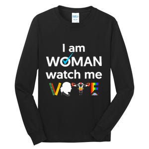 I Am Woman Watch Me Vote Tall Long Sleeve T-Shirt