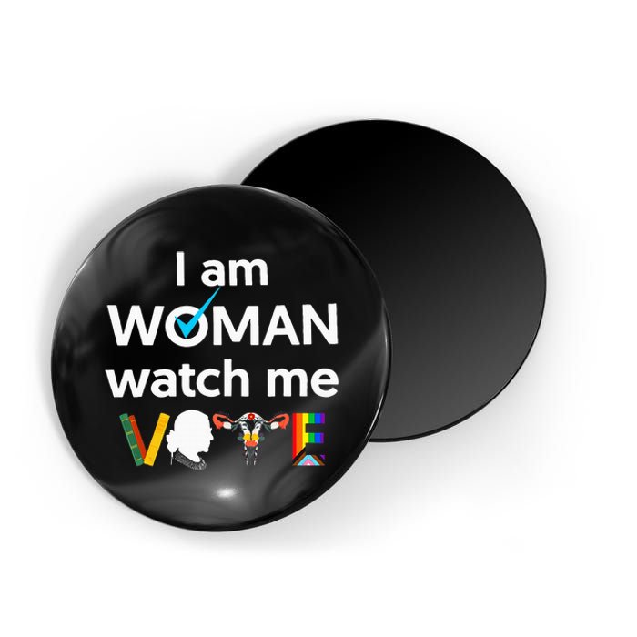 I Am Woman Watch Me Vote Magnet