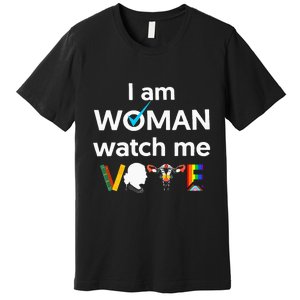 I Am Woman Watch Me Vote Premium T-Shirt