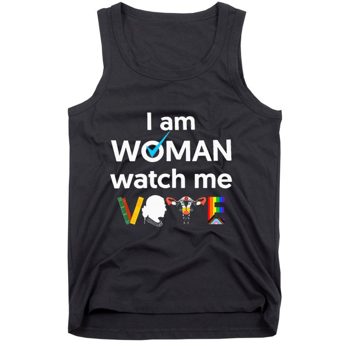 I Am Woman Watch Me Vote Tank Top