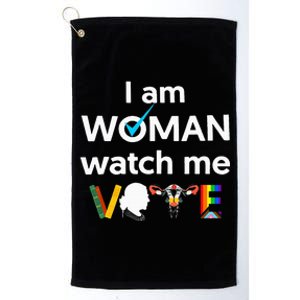 I Am Woman Watch Me Vote Platinum Collection Golf Towel