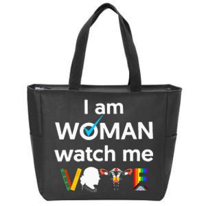 I Am Woman Watch Me Vote Zip Tote Bag