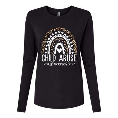 In April We Wear Blue Cool Child Abuse Prevention Awareness Womens Cotton Relaxed Long Sleeve T-Shirt