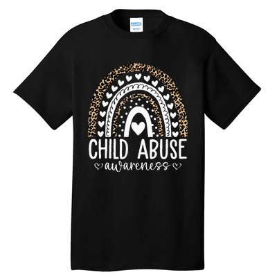 In April We Wear Blue Cool Child Abuse Prevention Awareness Tall T-Shirt