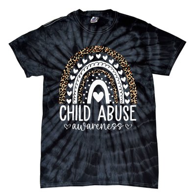 In April We Wear Blue Cool Child Abuse Prevention Awareness Tie-Dye T-Shirt