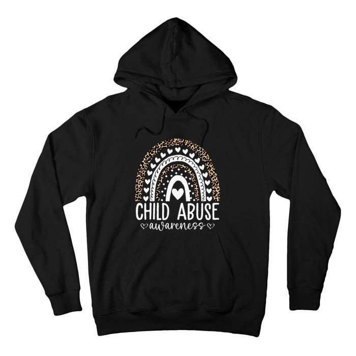 In April We Wear Blue Cool Child Abuse Prevention Awareness Tall Hoodie