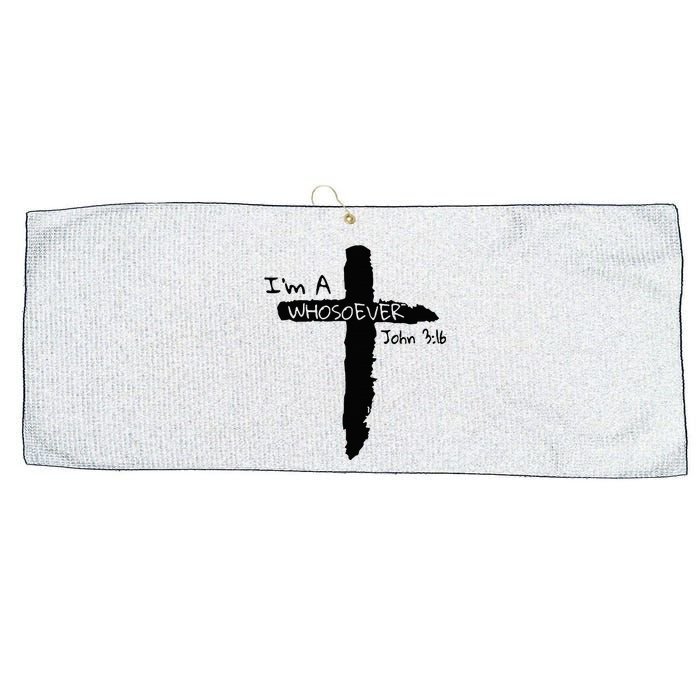 IM A Whosoever John 3 16 Large Microfiber Waffle Golf Towel