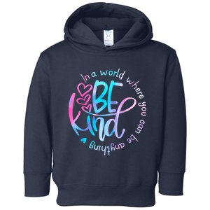 In A World Where You Can Be Anything Be Kind Kindness Toddler Hoodie