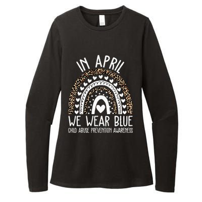 In April We Wear Blue Cool Child Abuse Prevention Awareness Womens CVC Long Sleeve Shirt