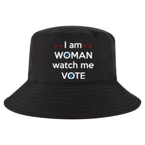 I Am Woman Watch Me Vote Cool Comfort Performance Bucket Hat