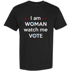 I Am Woman Watch Me Vote Garment-Dyed Heavyweight T-Shirt