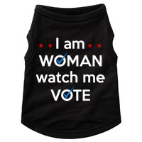 I Am Woman Watch Me Vote Doggie Tank