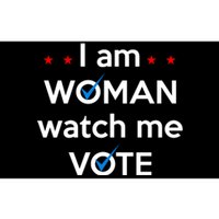 I Am Woman Watch Me Vote Bumper Sticker