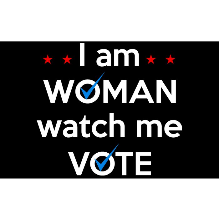 I Am Woman Watch Me Vote Bumper Sticker