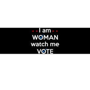 I Am Woman Watch Me Vote Bumper Sticker