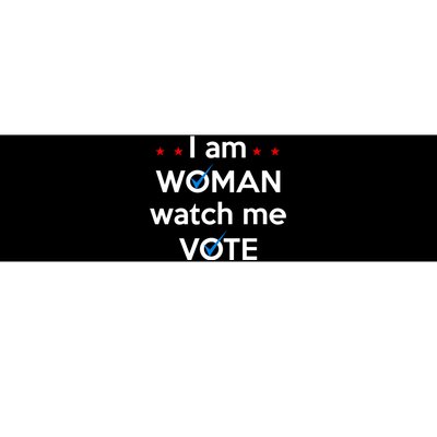 I Am Woman Watch Me Vote Bumper Sticker