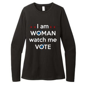 I Am Woman Watch Me Vote Womens CVC Long Sleeve Shirt