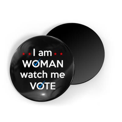 I Am Woman Watch Me Vote Magnet