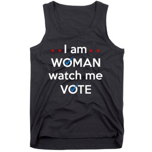 I Am Woman Watch Me Vote Tank Top